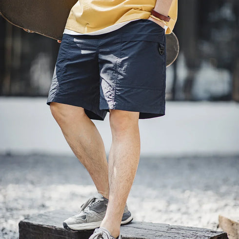 Retro Waterproof Outdoor Shorts – Big Pocket Casual Thin Straight Summer Pants
